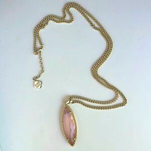 Kendra Scott Pink Drop Necklace